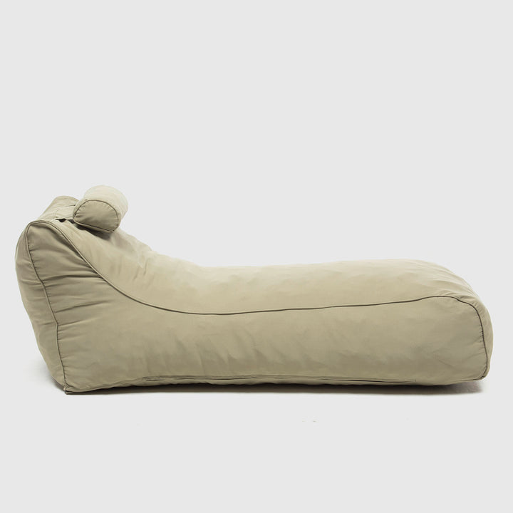 Pouf / Puff De Exterior Impermeable Beige