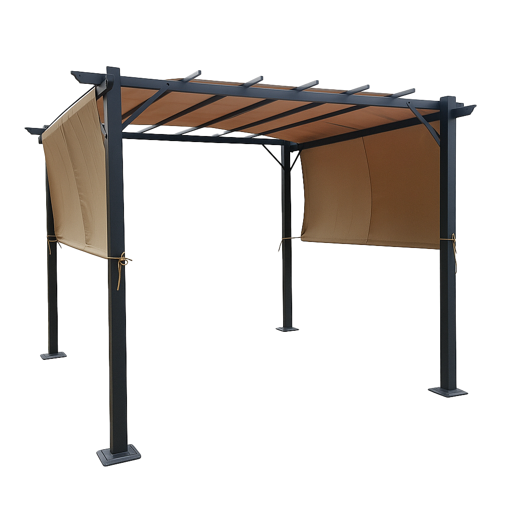 Pérgola con Pared Shelter Wall 3x3