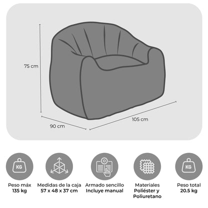 Sillón Pouf / Puff Zilo