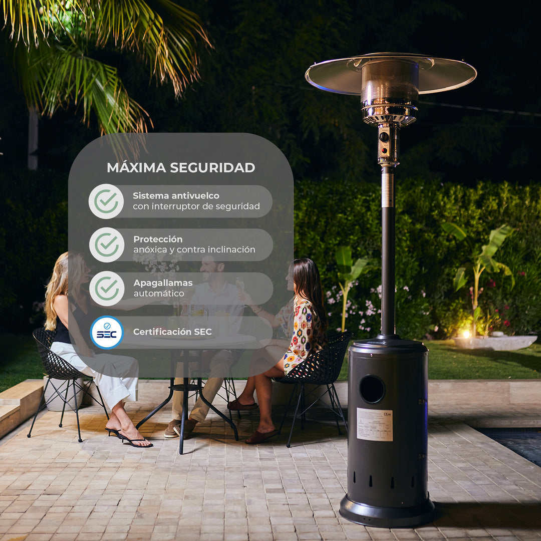 Estufa Calefactor Exterior Silver