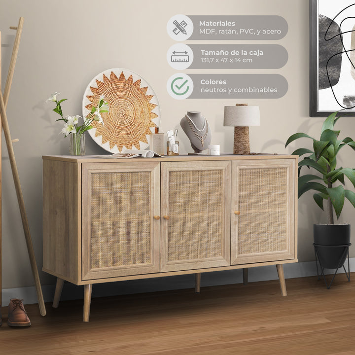 Buffet de Ratán Maui 120 cm