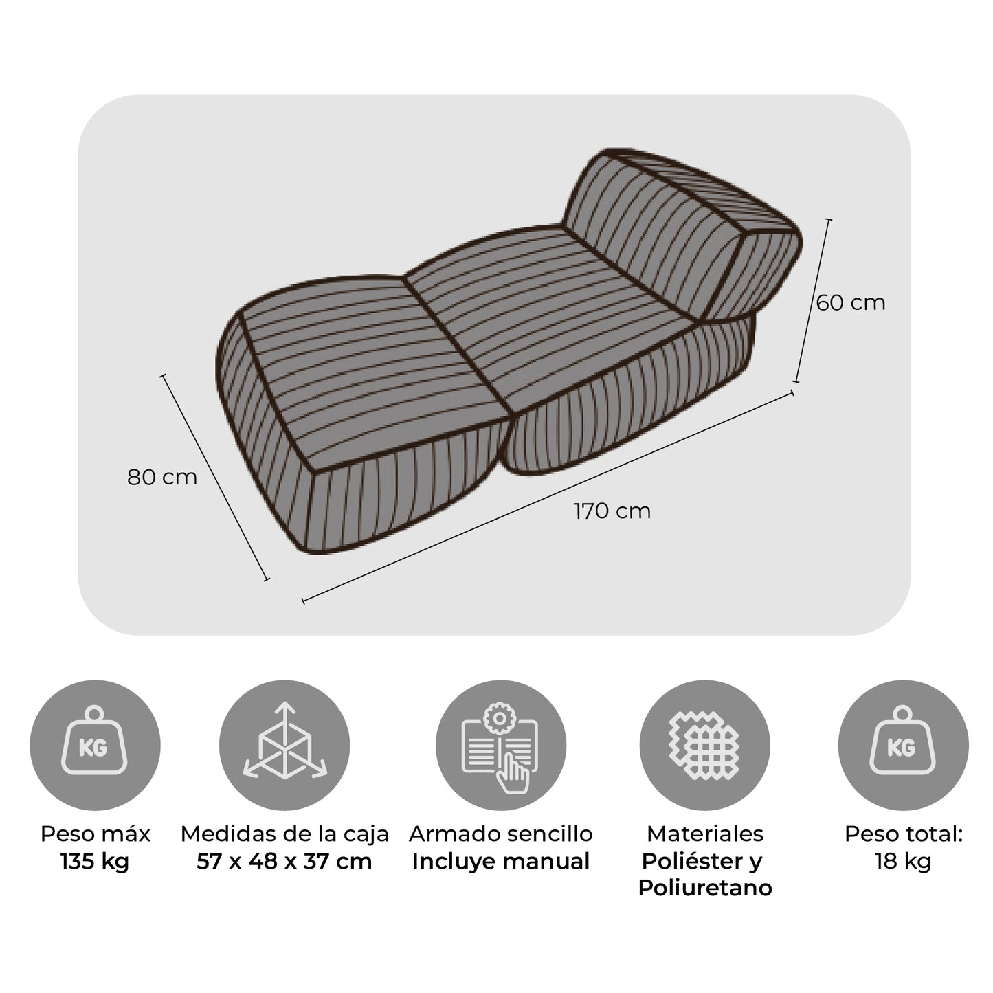 Sillón Pouf / Puff Otto