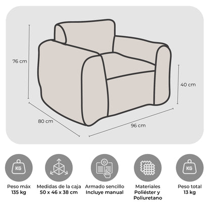Sillón Pouf / Puff Kubo