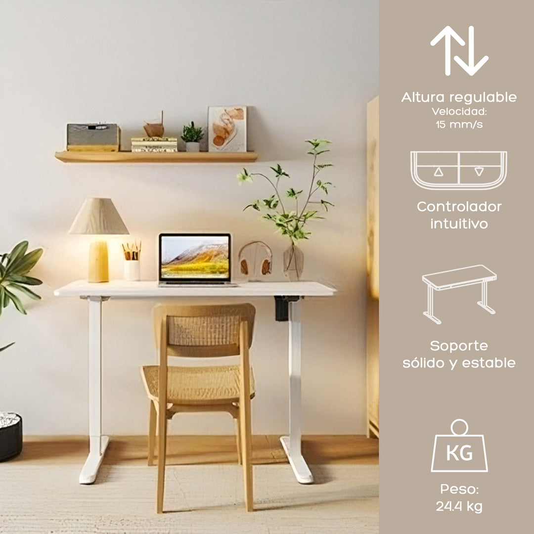 Escritorio Eléctrico Standing Desk White Up&Down
