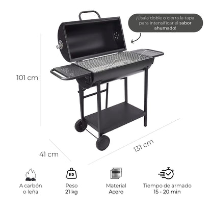 Parrilla Tambor Double BBQ
