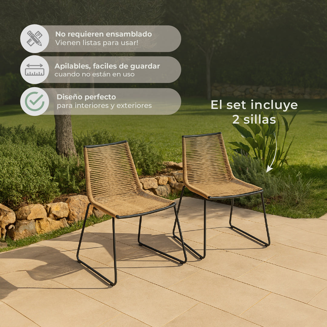 Set x2 Sillas de Exterior Thani