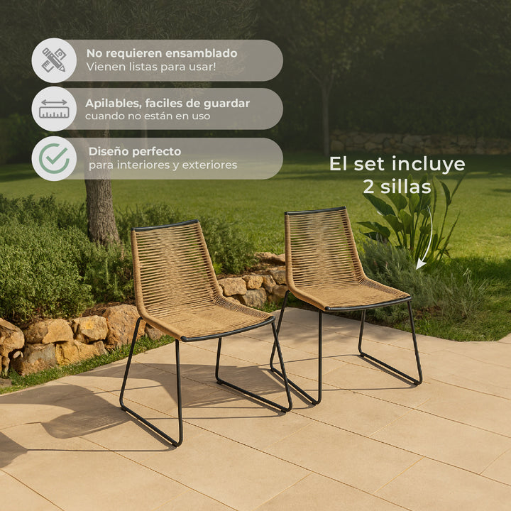 Set x2 Sillas de Exterior Thani