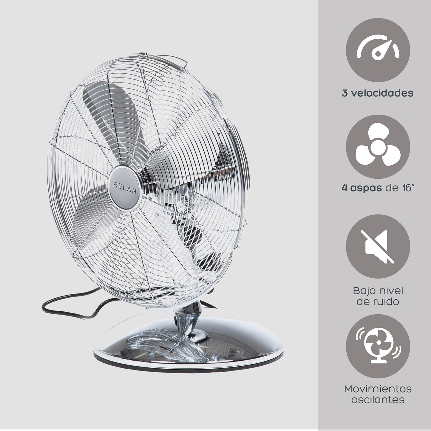 Ventilador de Mesa Silver Breeze 16"