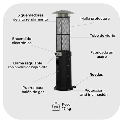 Estufa Calefactor Exterior Graphite