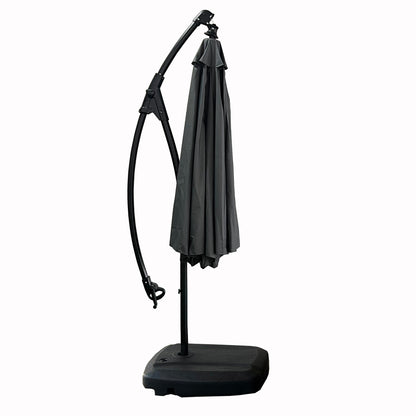 Quitasol Lateral Con Base 300 Cm Gris Grafito