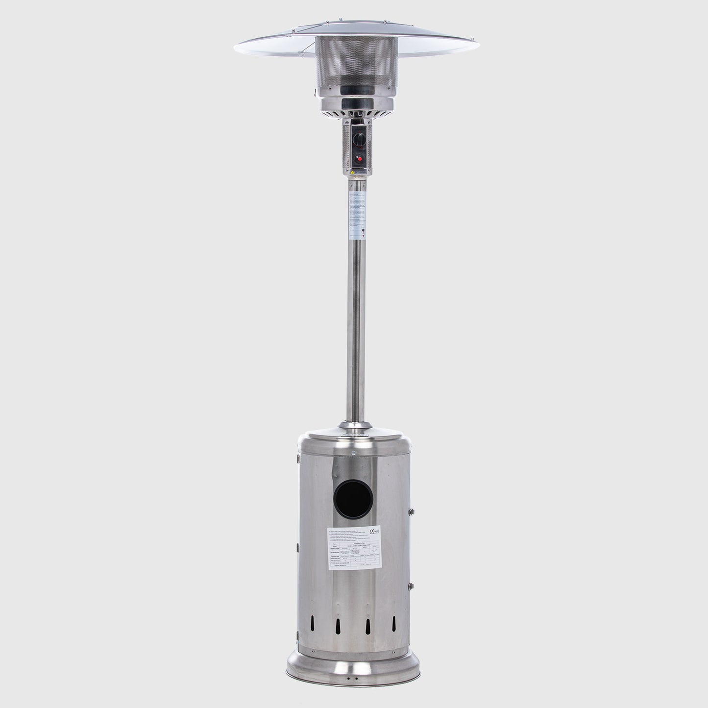Estufa Calefactor Exterior Silver Pro Acero Inoxidable