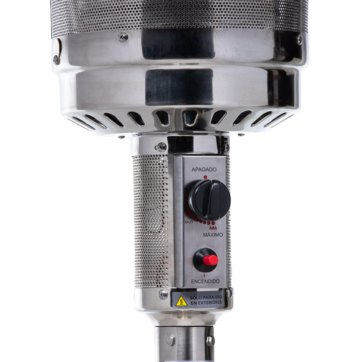 Estufa Calefactor Exterior Silver Pro Acero Inoxidable