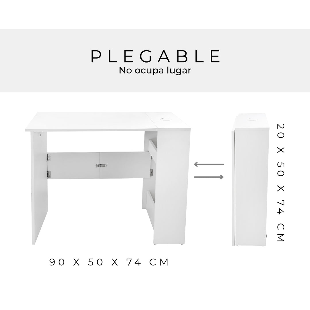 Escritorio Plegable White
