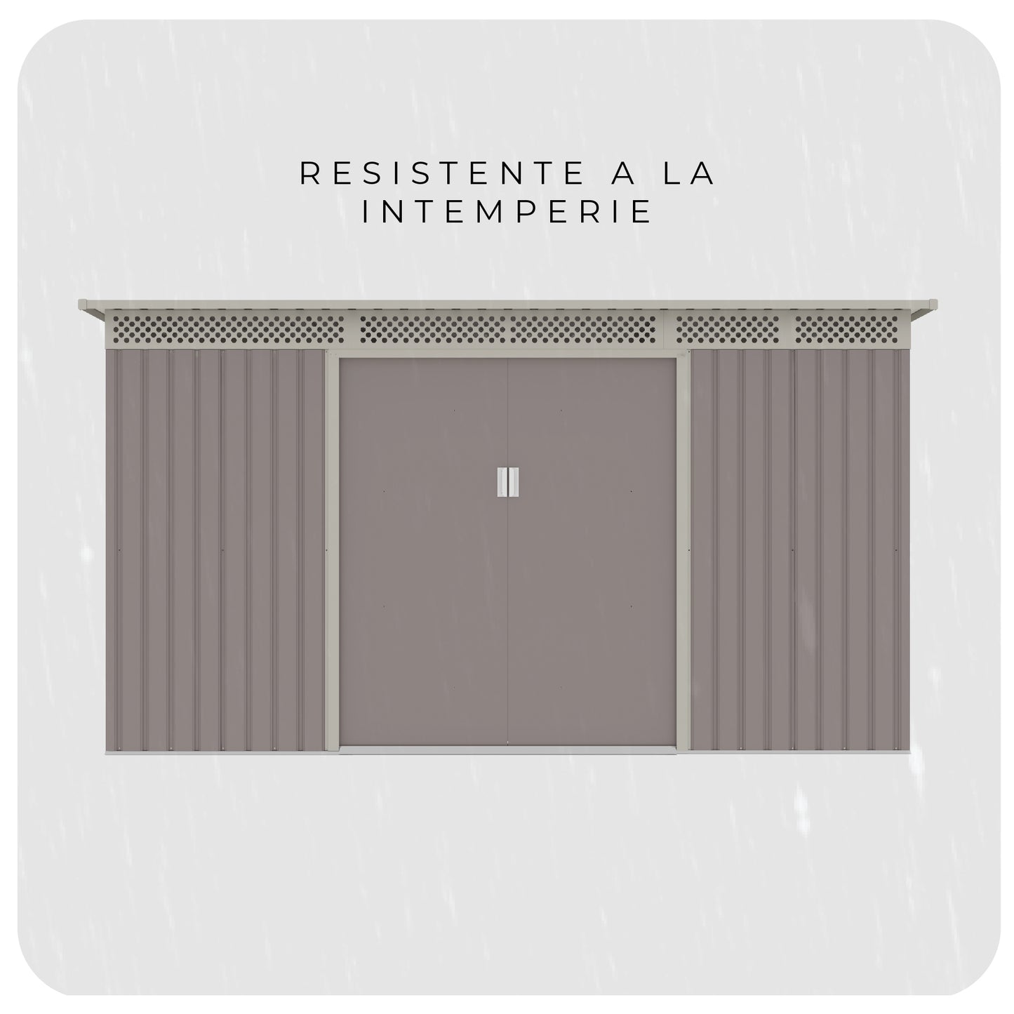 Bodega de Jardín Halten BellaC Acero 3.86mt2 343×142×184cm