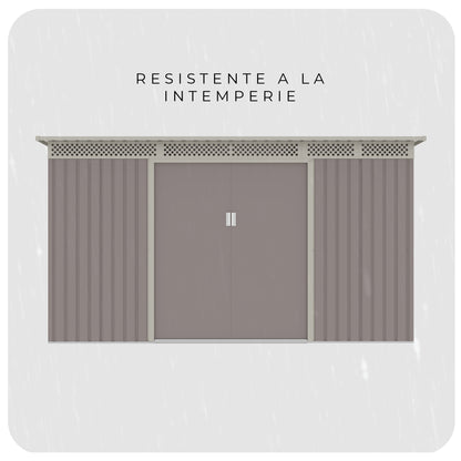 Bodega de Jardín Halten BellaC Acero 3.86mt2 343×142×184cm