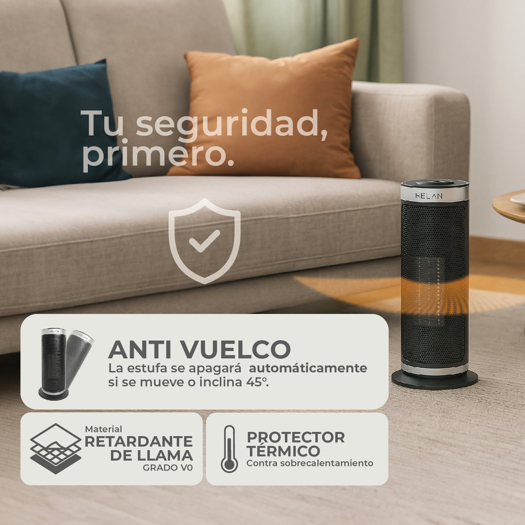 Termoventilador Cerámico Eléctrico Tower 2000W