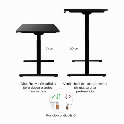 Escritorio Eléctrico Standing Desk Black Pro