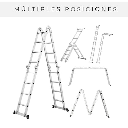 Escalera Plegable Multipropósito 16 Peldaños