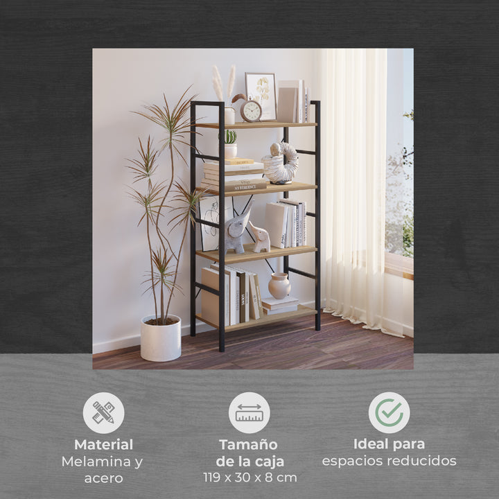 Librero Industrial Minimalista Book-1