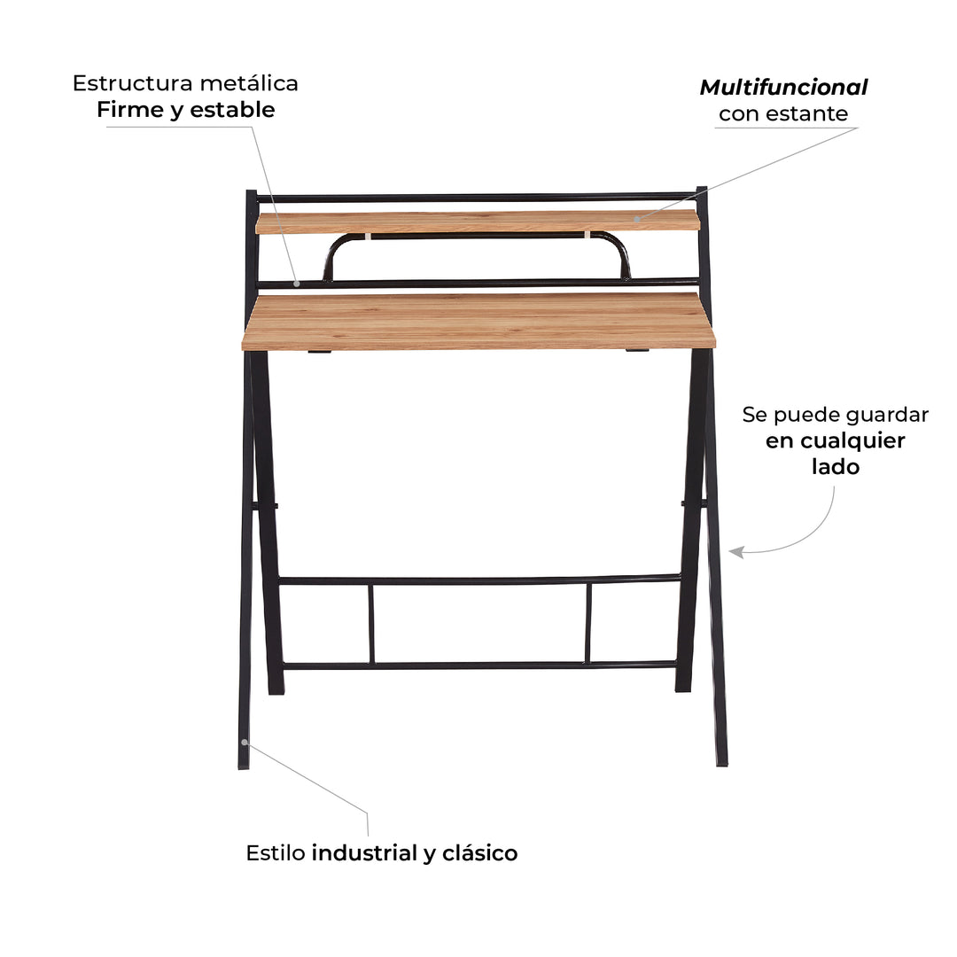 Escritorio Plegable Tripoli Negro