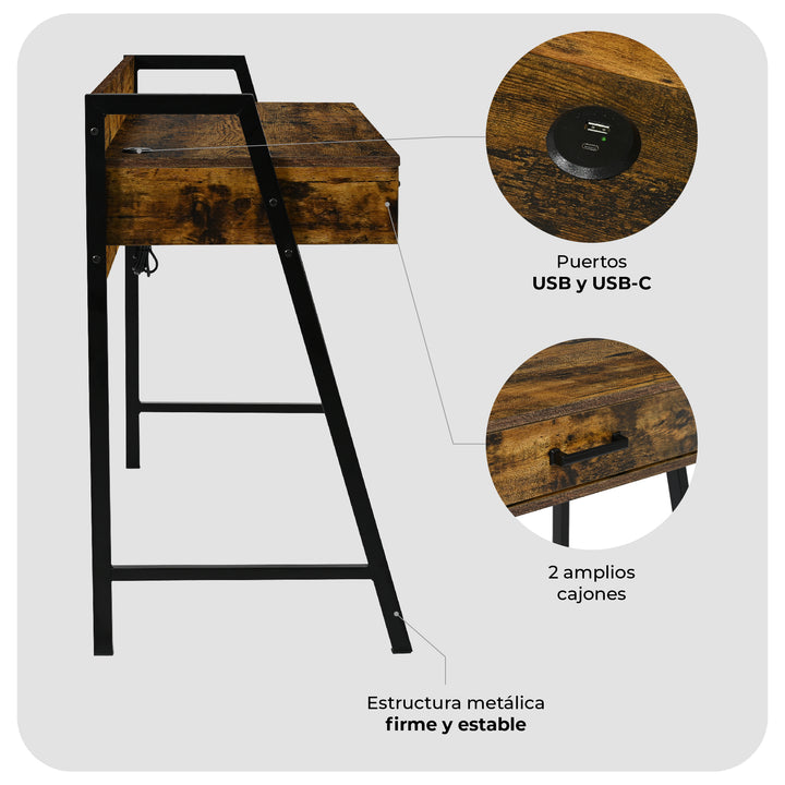 Escritorio con USB Desk-23