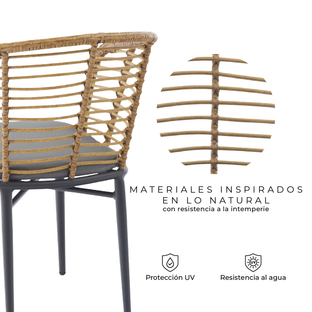 Set x2 Sillas de Exterior Lumpur