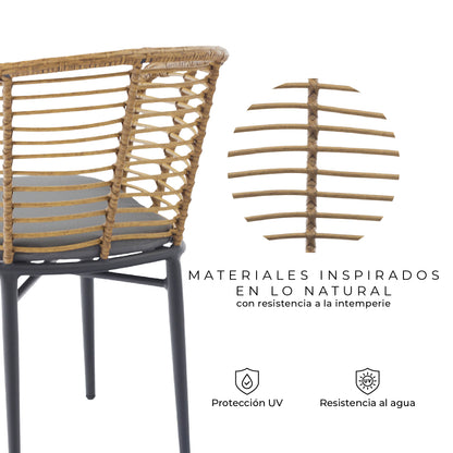 Set x2 Sillas de Exterior Lumpur