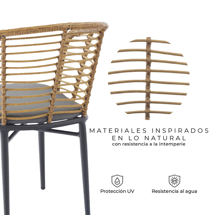 Set x2 Sillas de Exterior Lumpur