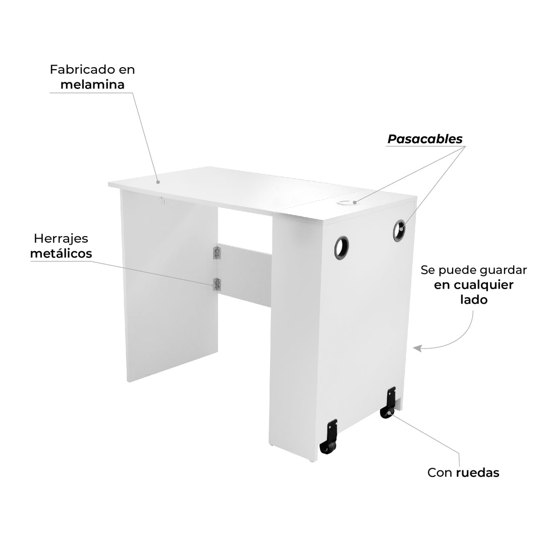 Escritorio Plegable White