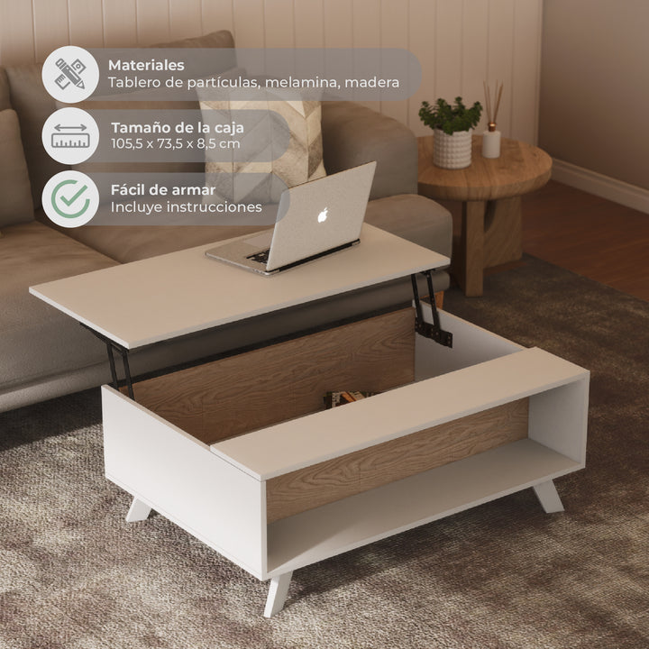 Mesa de Centro Elevable Aloria