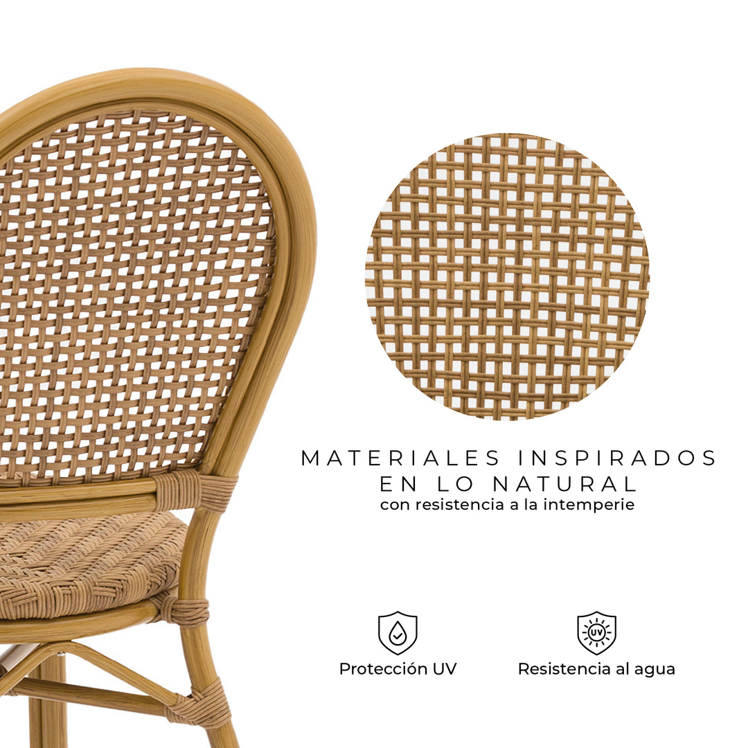 Set x2 Sillas de Exterior Kina