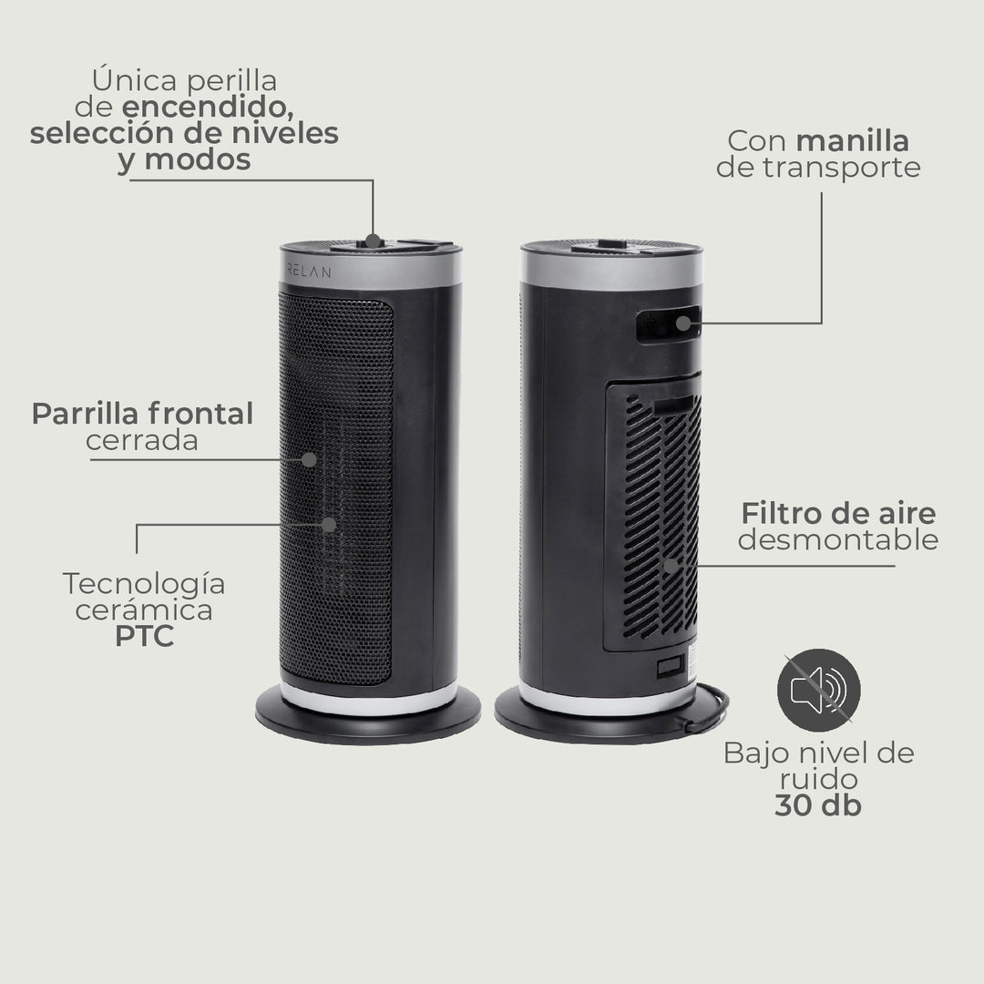 Termoventilador Cerámico Eléctrico Tower 2000W