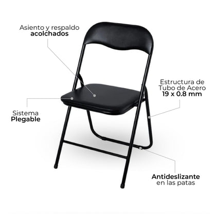 Set x6 Sillas Plegables K6PLAS