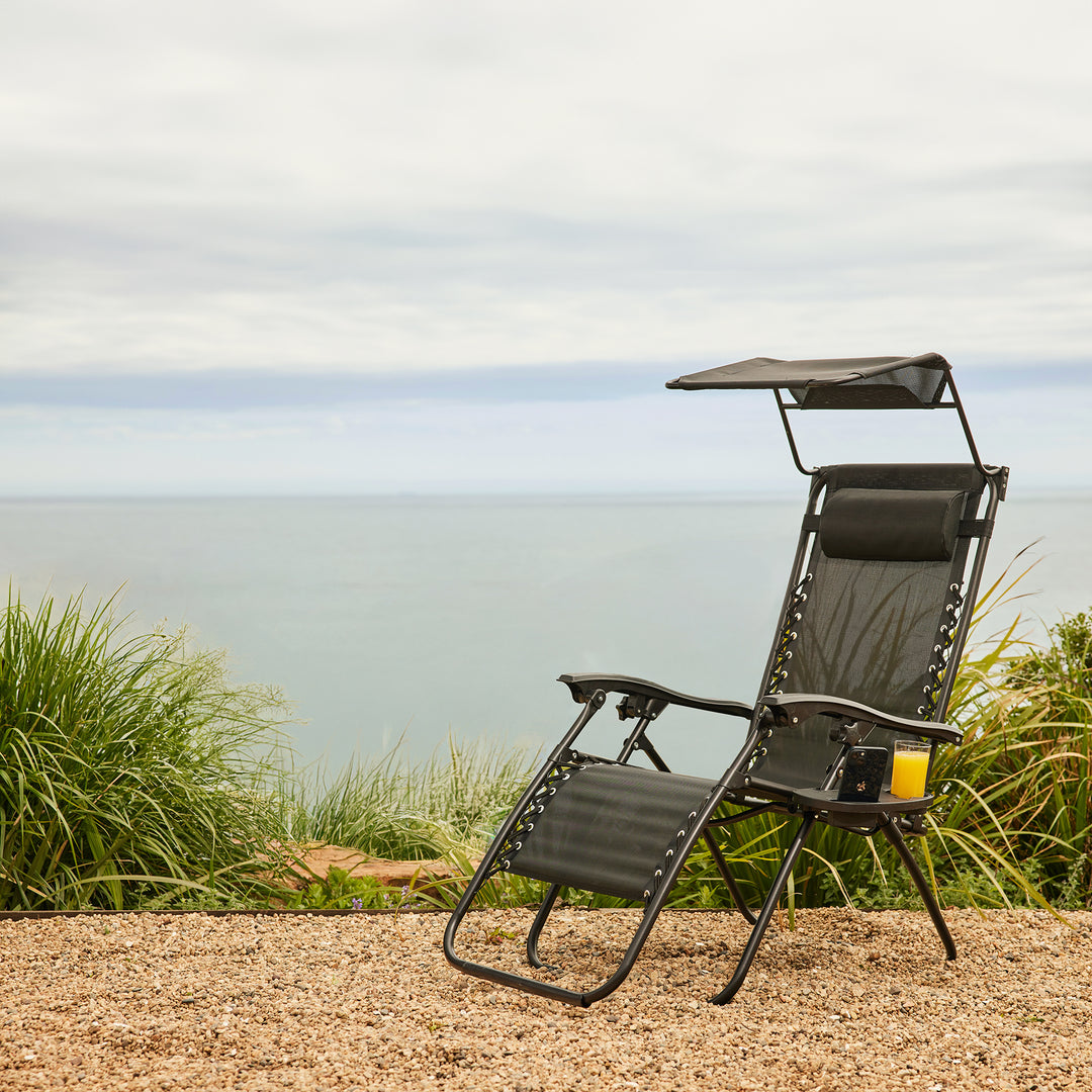 Reposera Zero Gravity con Techo Zen Canopy