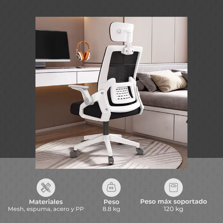 Silla de Escritorio Ergonómica Doha Blanco