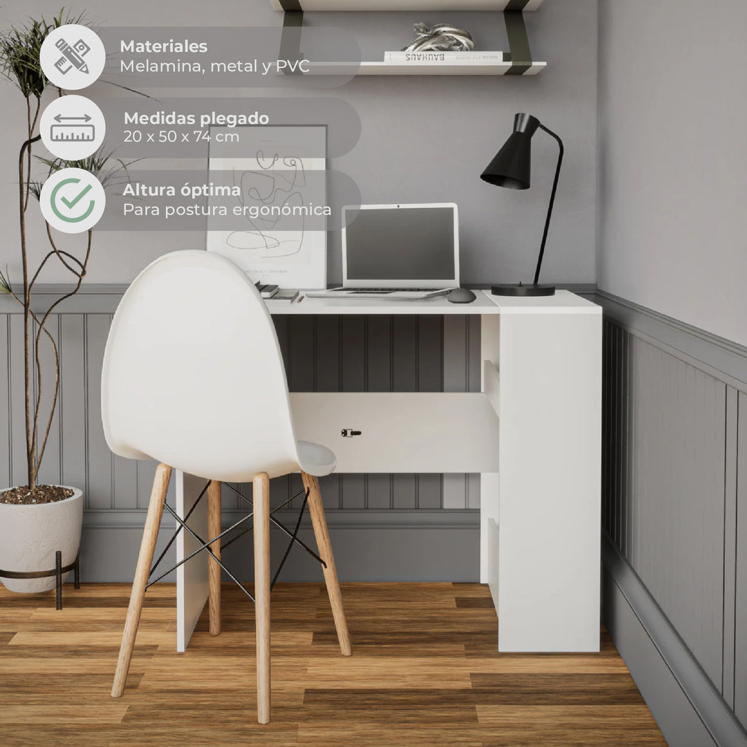Escritorio Plegable White