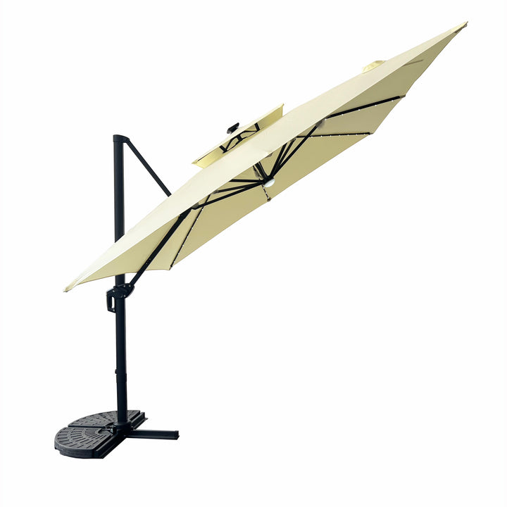 Quitasol Reforzado con Luces Bright Night