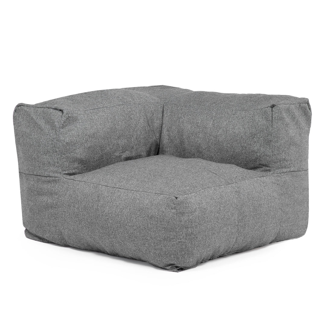 Sofá Pouf Seccional Gris