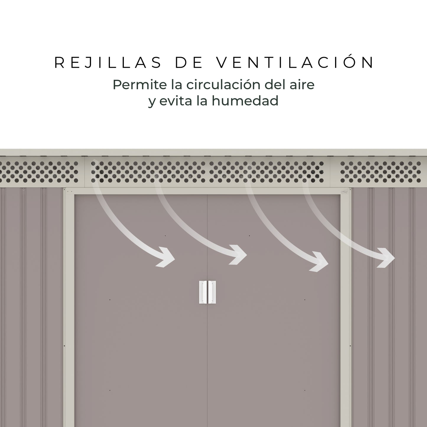 Bodega de Jardín Halten BellaC Acero 3.86mt2 343×142×184cm