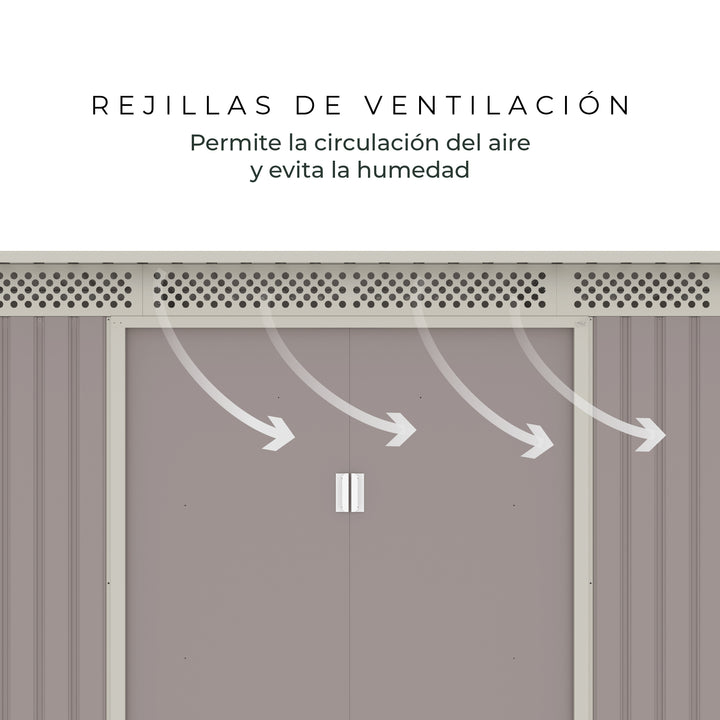 Bodega de Jardín Halten BellaC Acero 3.86mt2 343×142×184cm