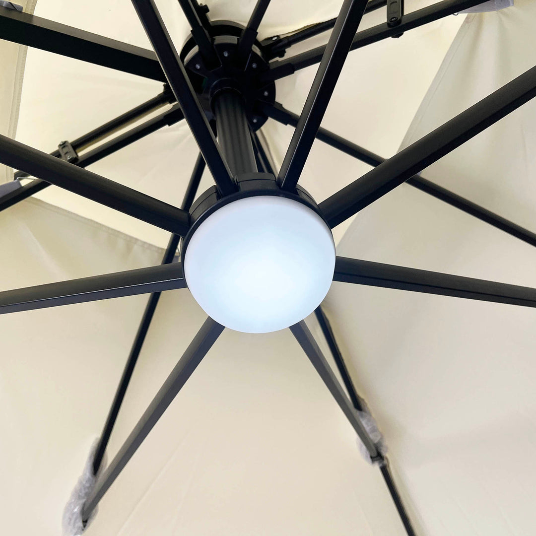 Quitasol Reforzado con Luces Bright Night