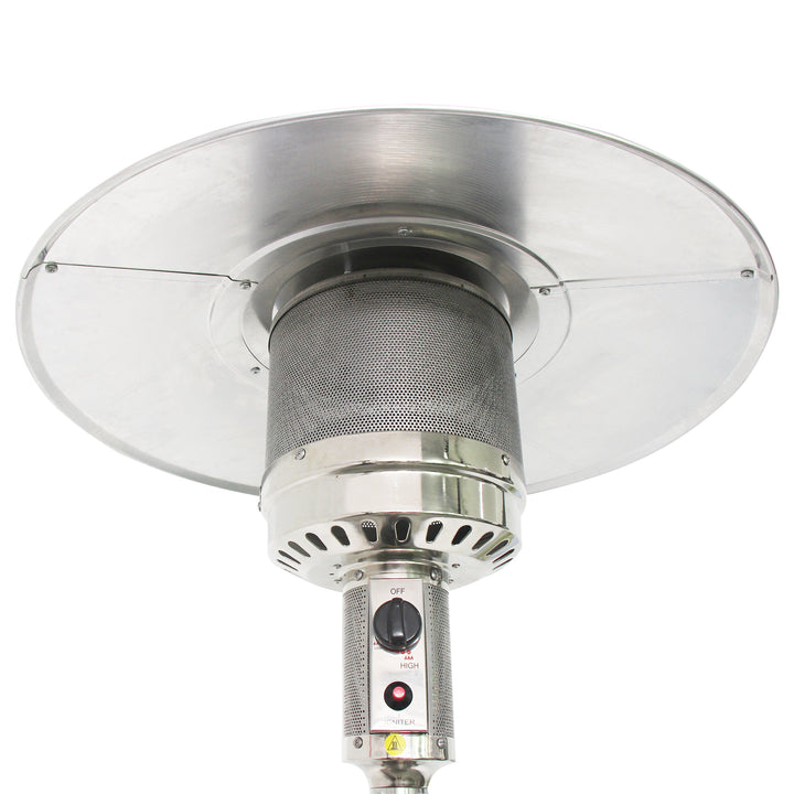 Estufa Calefactor Exterior Silver Pro Acero Inoxidable