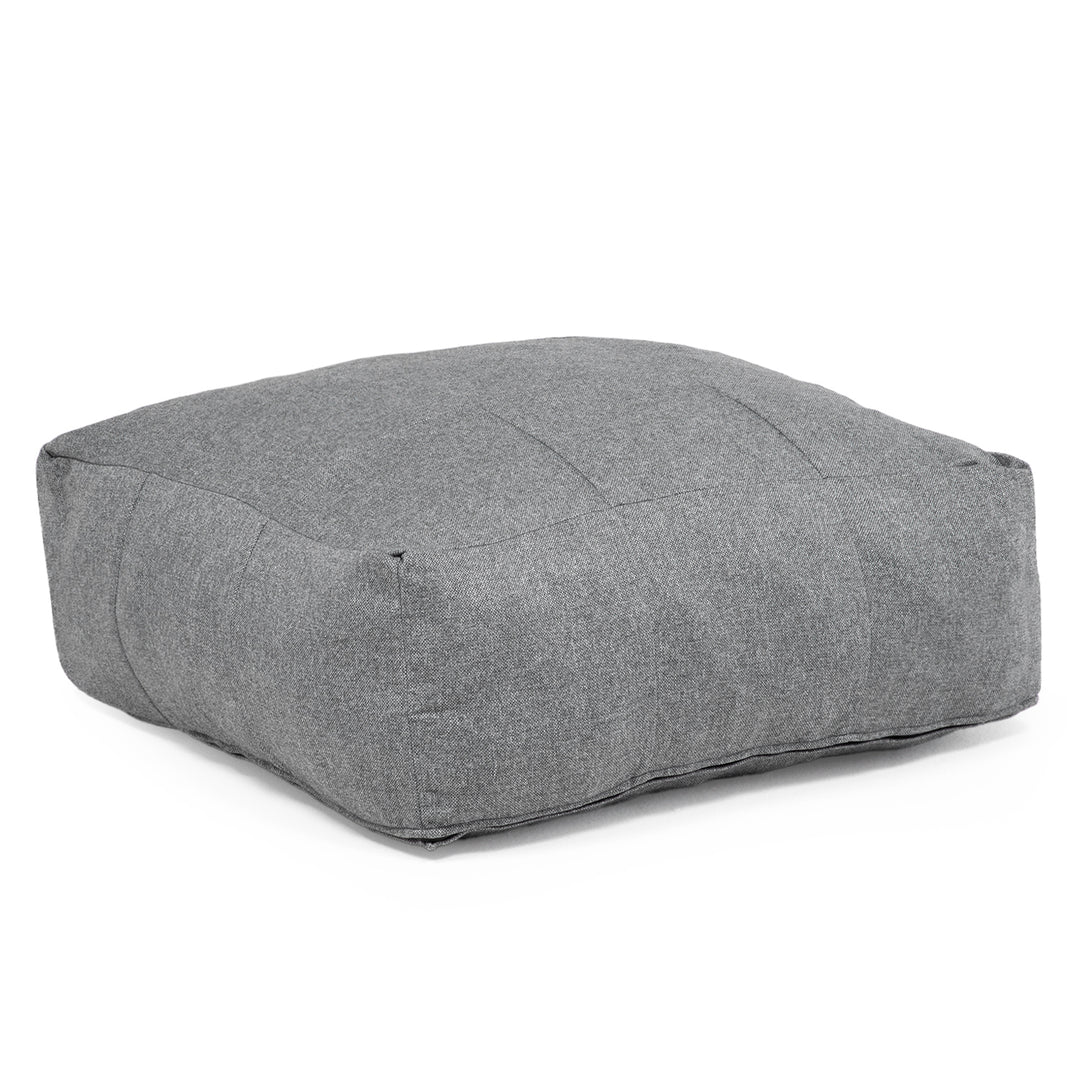 Sofá Pouf Seccional Gris