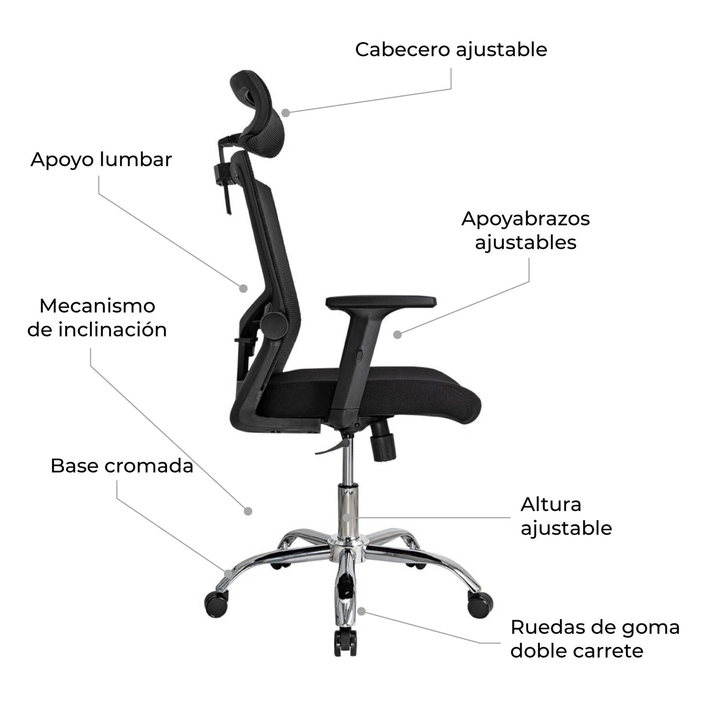Silla de Escritorio Ergonómica Delphi