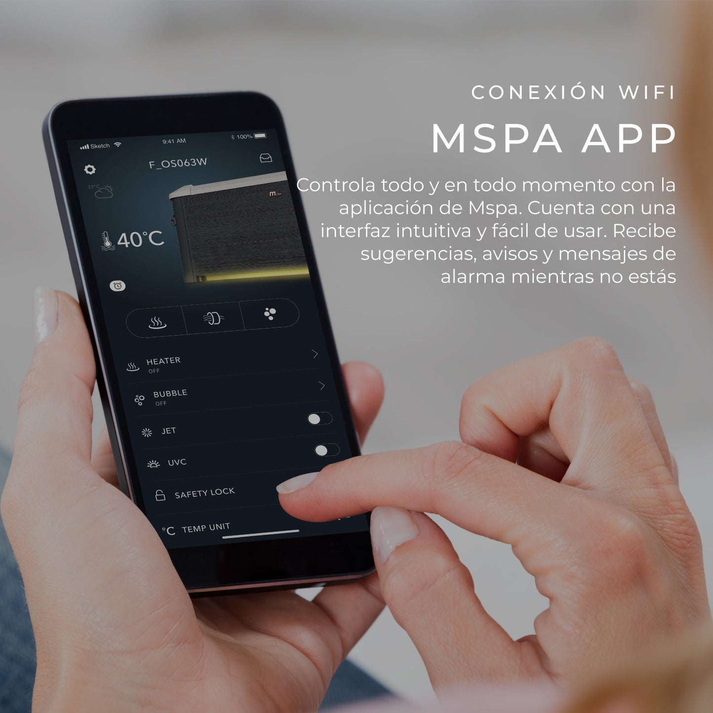 Hot Tub Oslo 6 Frame Wifi con Jets de Agua