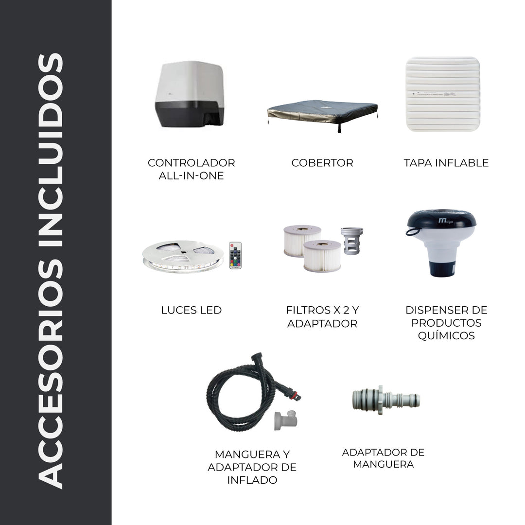 Hot Tub Oslo 6 Frame Wifi con Jets de Agua