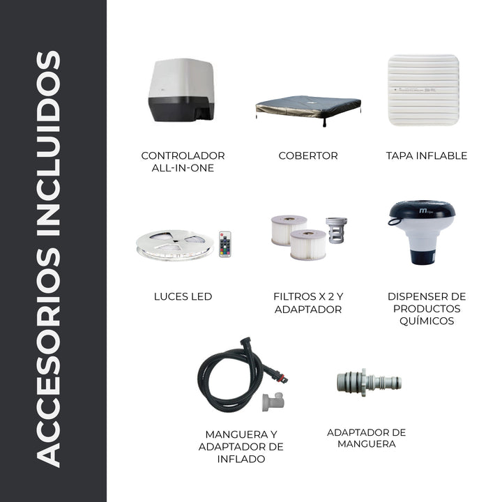 Hot Tub Oslo 6 Frame Wifi con Jets de Agua