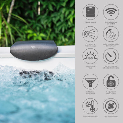 Hot Tub Oslo Amber 6 Frame Wifi con Jets de Agua