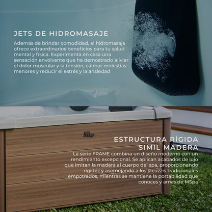 Hot Tub Oslo Amber 6 Frame Wifi con Jets de Agua