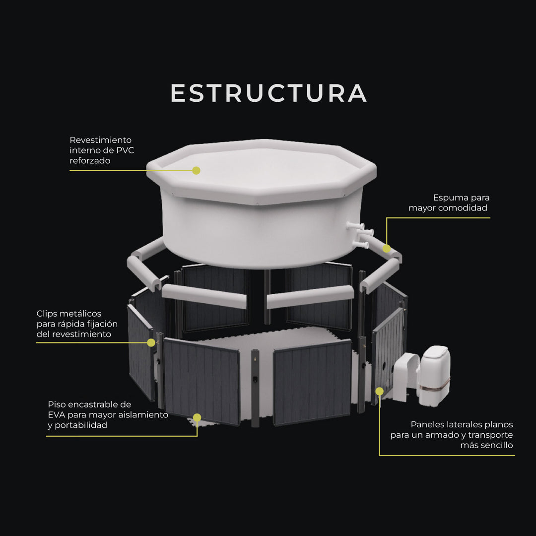 Hot Tub Tuscany 6 Frame Wifi